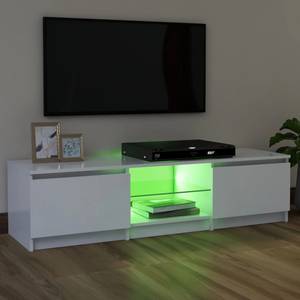 TV-Schrank mit LED-Leuchten D208 Weiß