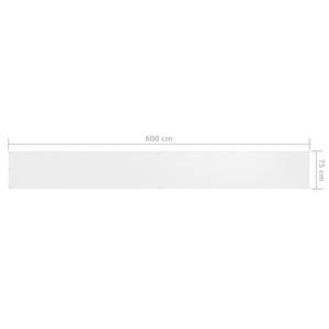 Écran de balcon 3016497-7 Blanc - Largeur : 75 cm