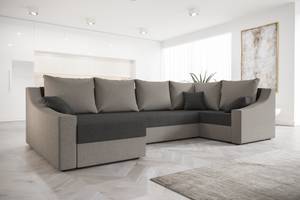 Ecksofa ONG Grau - Holzwerkstoff - 302 x 90 x 156 cm