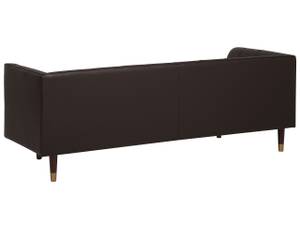 3-Sitzer Sofa BYSKE Braun - Echtleder - 200 x 73 x 78 cm