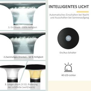 Solarlampen B30-008 Braun - Metall - 24 x 60 x 24 cm