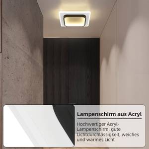 LED Deckenleuchte Harmonie Weiß - Kunststoff - 24 x 7 x 24 cm