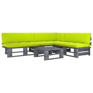 Paletten-Lounge-Set 3016503-2 (4-teilig) Grau - Hellgrün