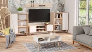 Couchtisch SANDI CT90 Beige - Weiß