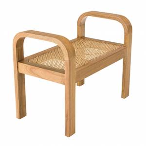 Hocker EDEN Braun - Holz teilmassiv - 38 x 54 x 67 cm