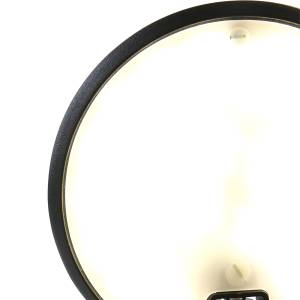 Bougeoir Zenith LED Fer / Plexiglas - 1 ampoule - Noir