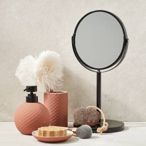 Miroir 15x15x35cm Gris