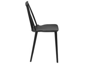 Chaise de salle à manger VENTNOR Noir - Matière plastique - 49 x 83 x 41 cm