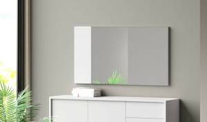 Miroir Dbartesagh Blanc - Bois manufacturé - 110 x 60 x 3 cm