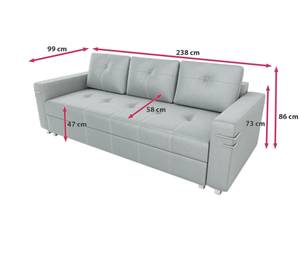 Sofa mit Schlafunktion MIRNA Blau