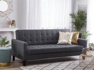 3-Sitzer Sofa VEHKOO Dunkelgrau - Grau - Eiche Dunkel