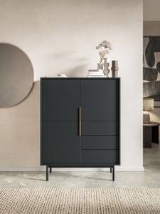 Sideboard Kreta Schwarz - 104 x 140 cm