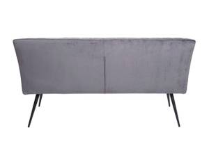 Esszimmer-Set K16 (3-teilig) Grau - Metall - Textil - 160 x 90 x 64 cm