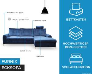 Ecksofa MAITA Marineblau