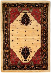 Tapis Kashkuli XXXV Rouge - Textile - 150 x 1 x 212 cm