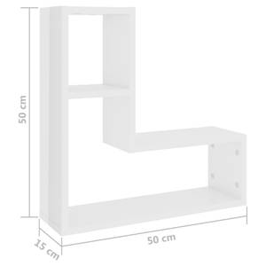 Étagère murale (lot de 2) 3008071 Blanc brillant