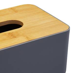 4 x Taschentuchbox mit Bambusdeckel 4er Set