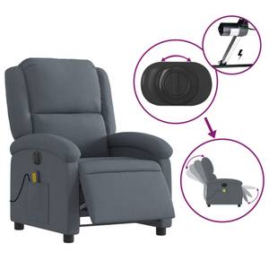 Fauteuil de massage électrique 3032268-3 Gris foncé