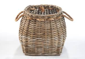 Aufbewahrungskorb KUBUGRAYGRIP Grau - Rattan - 45 x 40 x 45 cm