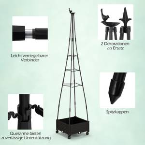 Rankhilfe SF6387NWDE Schwarz - Kunststoff - 41 x 206 x 41 cm