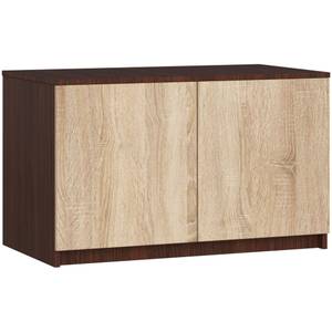 Aufsatzschrank S90 2T CLP Eiche Sonoma Dekor - Wenge Dekor