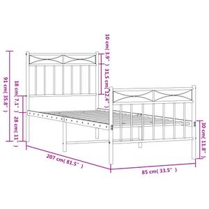 Bettgestell-K-24602 Breite: 85 cm