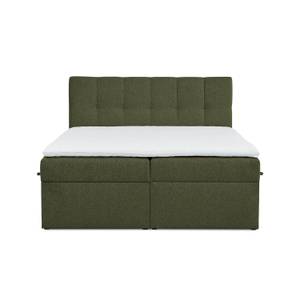 Boxspringbett Moody Khaki - Breite: 160 cm