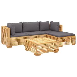 Garten-Lounge-Set 3028565-6 (5-teilig) Grau - Massivholz - Holzart/Dekor - 69 x 60 x 69 cm