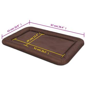 Matelas pour chiens 293851 Marron - 43 x 67 cm