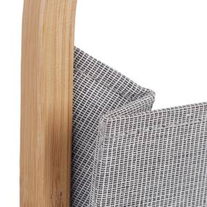 Hängeorganizer Bambus mit 2 Fächern Braun - Grau - Bambus - Textil - 38 x 62 x 2 cm