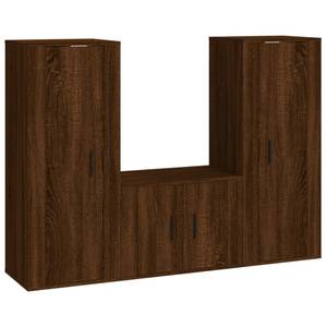 TV-Schrank 3er Set D137 Eiche Schwarzbraun Dekor