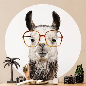 Hippes Lama mit Brille IV 75 x 75 cm