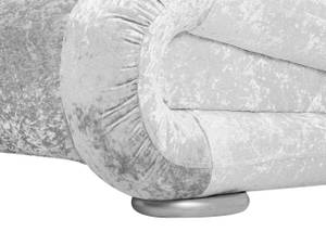 Doppelbett AVIGNON Silber - 200 x 70 x 221 cm - Textil - Unbeschichtet