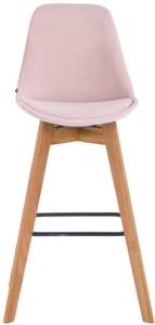 2er Set Barhocker Metz Samt natura Pink