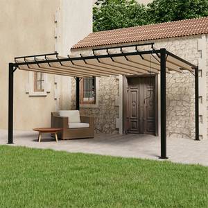 Gartenpavillon 3010081 Taupe - Breite: 400 cm