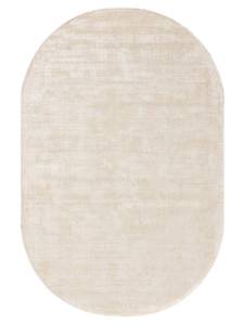 Tapis en viscose Ovale Nova Blanc - Fibres naturelles - 150 x 1 x 230 cm