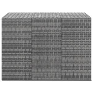 Kissenbox Grau - Metall - Polyrattan - 145 x 103 x 145 cm