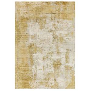 Tapis de salon moderne fait main BYGAT Jaune - 160 x 230 cm