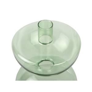 Bougeoir Diabolo Vert - Verre - 12 x 16 x 12 cm