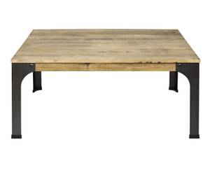 Table basse Bristol  80X80X46h cm Noir - Bois massif - Bois/Imitation - 80 x 46 x 80 cm