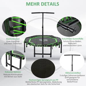 Fitness-Trampolin A71-007V01GN Metall - 122 x 138 x 122 cm