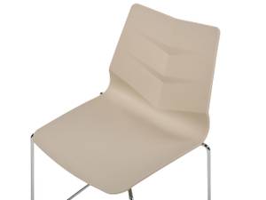 Chaise de salle à manger HARTLEY Beige - Argenté