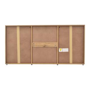Sideboard GLOWNatur Ⅲ Beige - Holzwerkstoff - Glas - Metall - 35 x 70 x 140 cm