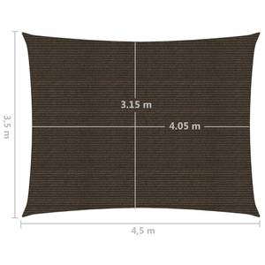 Sonnensegel 3016419-3 Braun - 450 x 350 cm