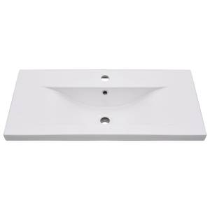 Meuble lavabo avec bassin 3007833-3 Blanc - Largeur : 80 cm