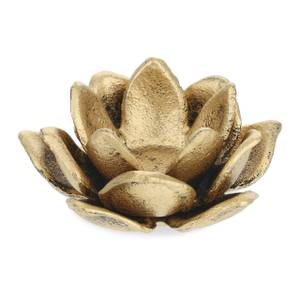 2er Set Teelichthalter in Lotusform Gold