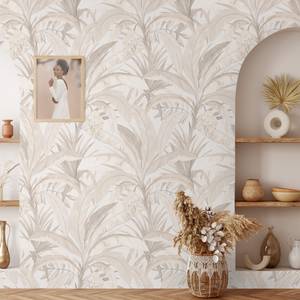 Papier Peint Forêt Tropicale Beige Beige - Papier - 200 x 250 x 1 cm