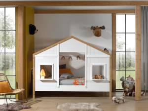 Lit cabane BABS HB005 Beige - Blanc