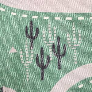 LITTLE WESTERN tapis de jeu indiens Vert - Fibres naturelles - Textile - 100 x 1 x 140 cm