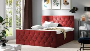 Boxspringbett Sky Lux Rot - Breite: 127 cm